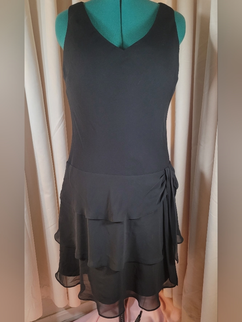 0928. EUC ~ Sexy Little Black Dress ~ Evan Picone ~ 14 ~ - Picture 4 of 8